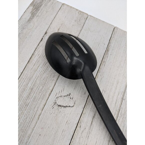 Oxo Good Grips #3 Nylon Plastic Spoon Slotted Black Handle 12" - Picture 6 of 6